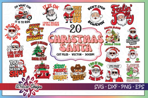 Christmas Santa SVG Bundle: Graphics for Crafts & Branding