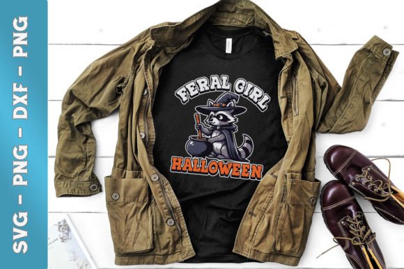 Feral Girl Raccoon Halloween Funny SVG Graphics and Crafts Review