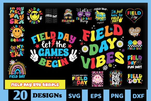 Field Day SVG Bundle: Graphics and Crafts for Local Business Branding