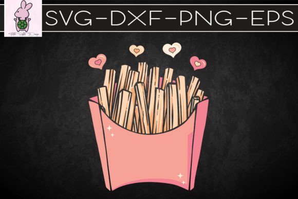 Fries Love Pun Funny SVG Graphics and Crafts