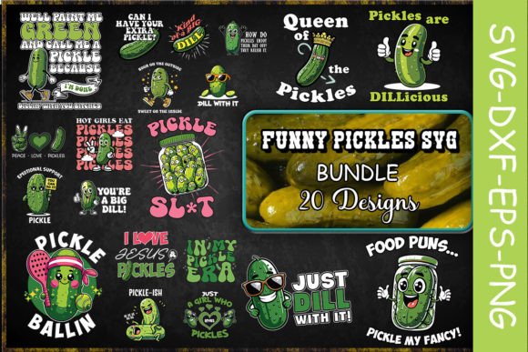 Funny Pickle SVG Bundle Graphics and Crafts Review