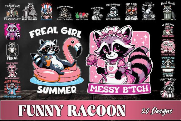 Funny Racoon SVG Bundle Graphics and Crafts Review