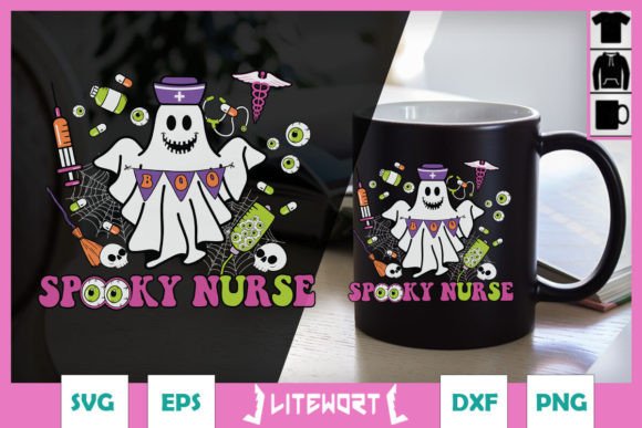 Halloween Spooky Nurse Funny SVG Graphics and Crafts