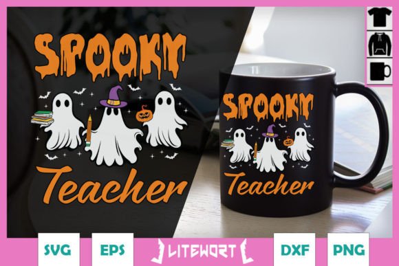 Halloween Spooky Teacher Funny SVG Graphics and Crafts