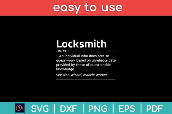Locksmith Definition Noun Funny Svg File Graphics and Crafts
