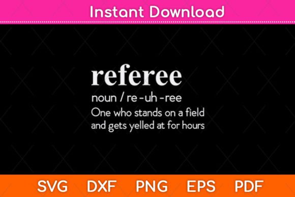 Referee Definition Funny Svg Design: Graphics and Crafts Review