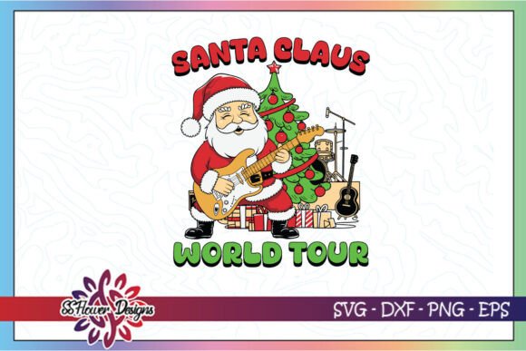 Retro Santa Claus World Tour Funny SVG Graphics and Crafts Review