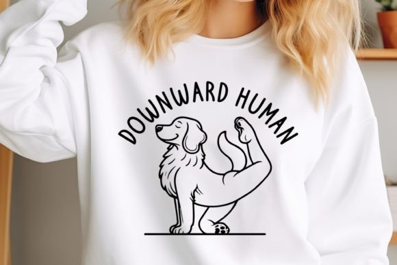 Yoga SVG Design,Downward Human Graphics and Crafts Review