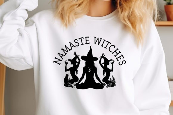 Yoga SVG Design, Namaste Witches: Graphics and Crafts Review
